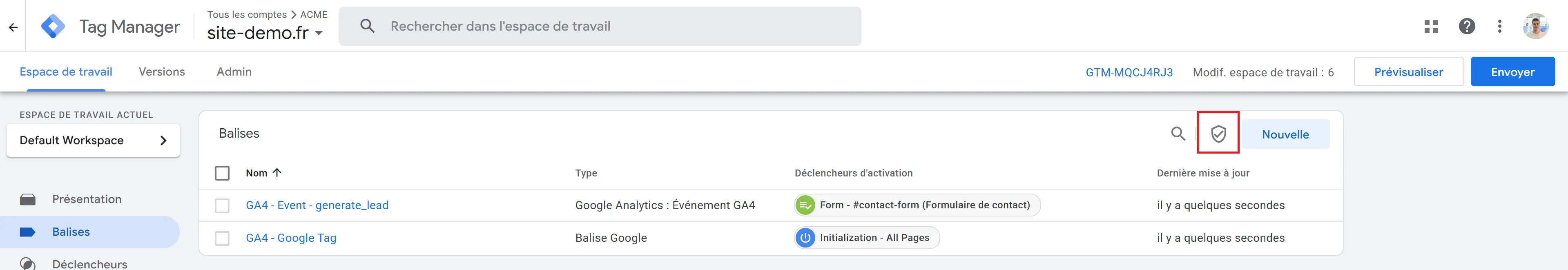 Identification du logo bouclier