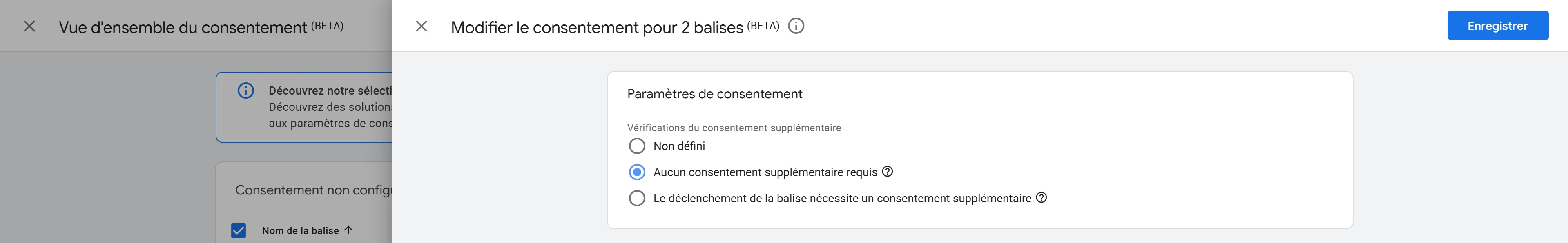 Choix du mode de consentement